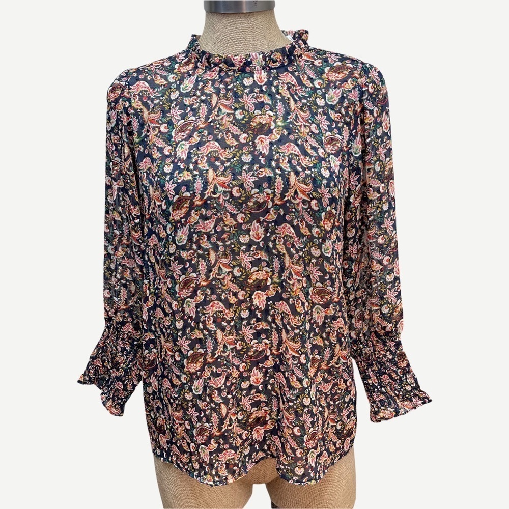 NEW Maison d'Amelie‎ Paisley Blouse S